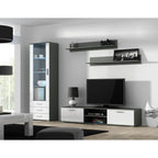 SOHO S1 display cabinet, grey/white gloss Bufety i witryny/Bufety i witryny na drewnianej podstawie Your Sports Performance