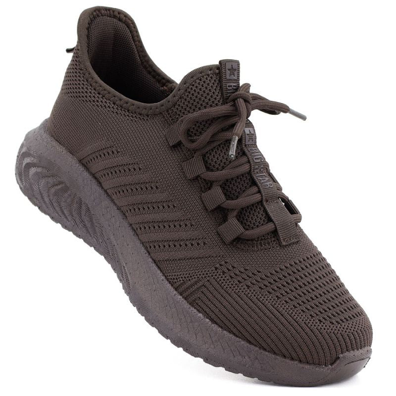 Women's brown textile sports shoes Big Star UU274055 Big Star