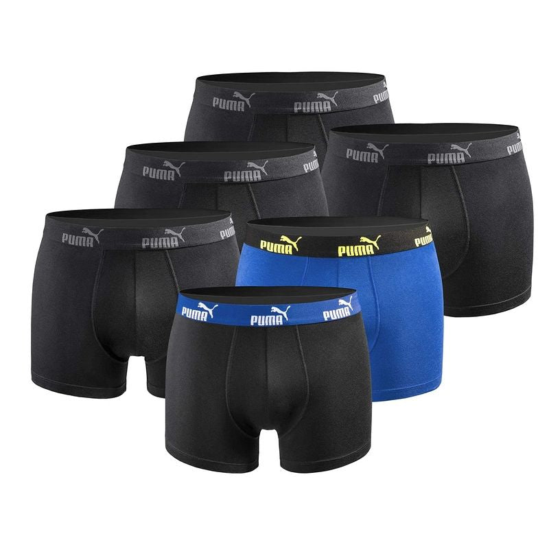 Puma men's boxer briefs 6-Pack black blue comfortable cotton Clothing Your Sports Performance