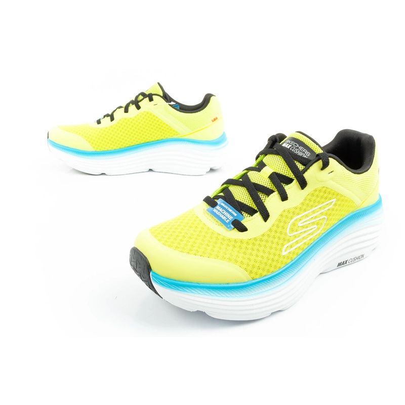 Skechers Max Cushioning Men's Lightweight Lime Running Shoes In preparation Your Sports Performance