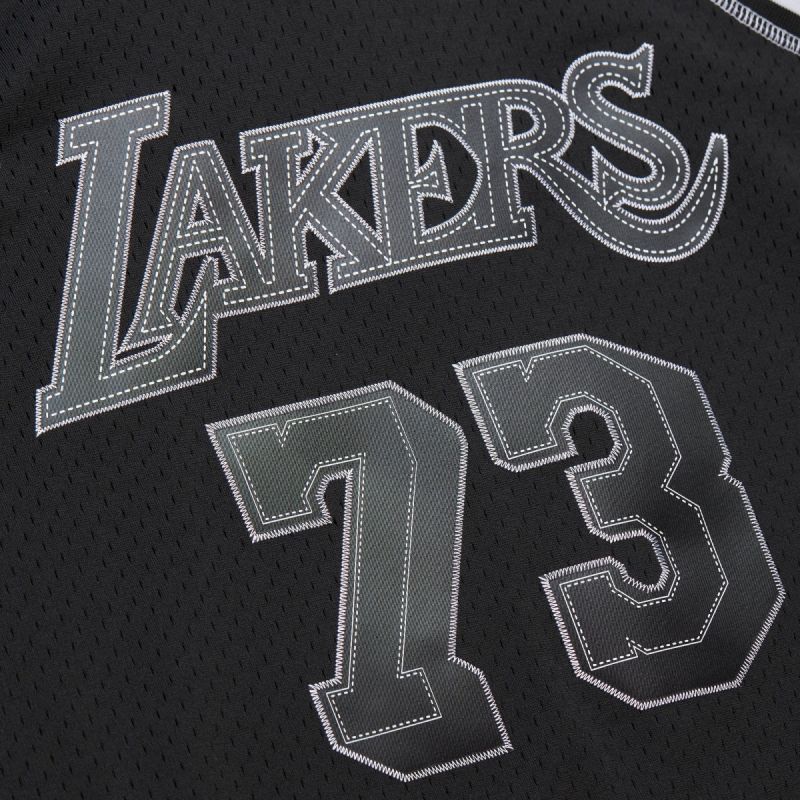 Mitchell &amp; Ness NBA Contrast 2K Swingman Jersey Lakers 1998 Dennis Rodman M TFSM6784-LAL98DRDBLCK Clothing/Lifestyle/T-shirts/Mitchell & Ness Your Sports Performance