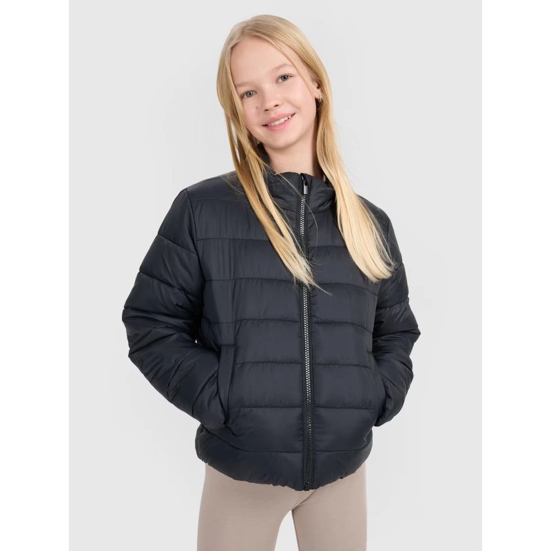 Girls' down jacket with synthetic filling 4F 4FJWSS25TDJAF515-20S *Kategoria tymczasowa Your Sports Performance