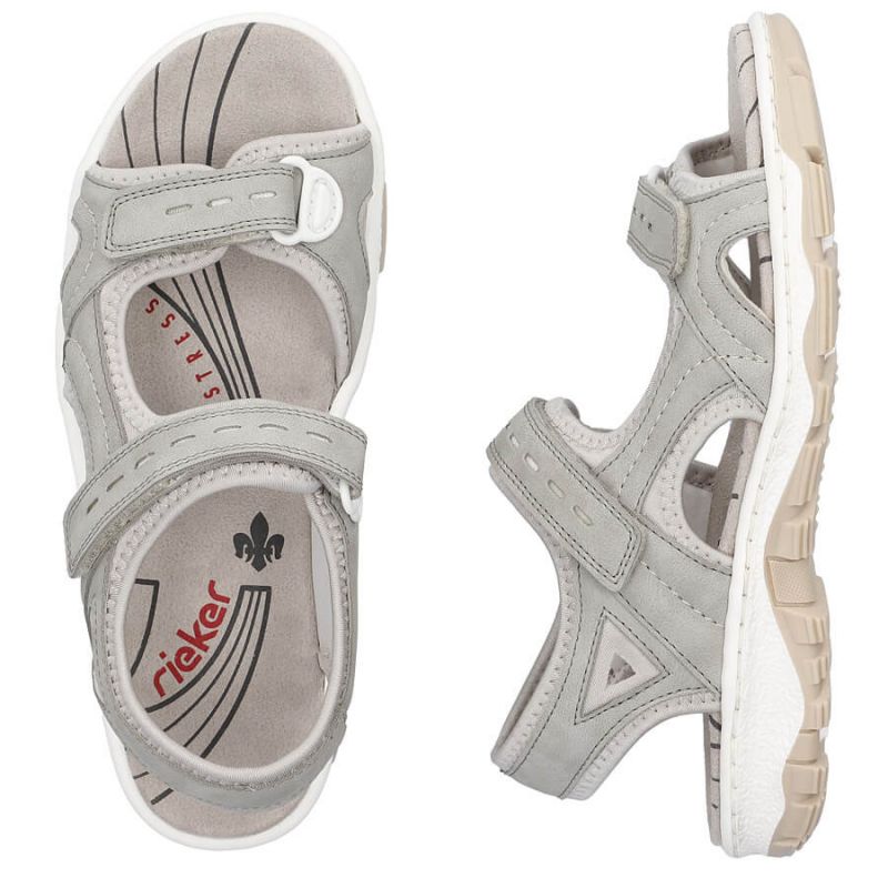 Comfortable Rieker W RKR674 gray sandals Footwear/Lifestyle/Rieker Your Sports Performance