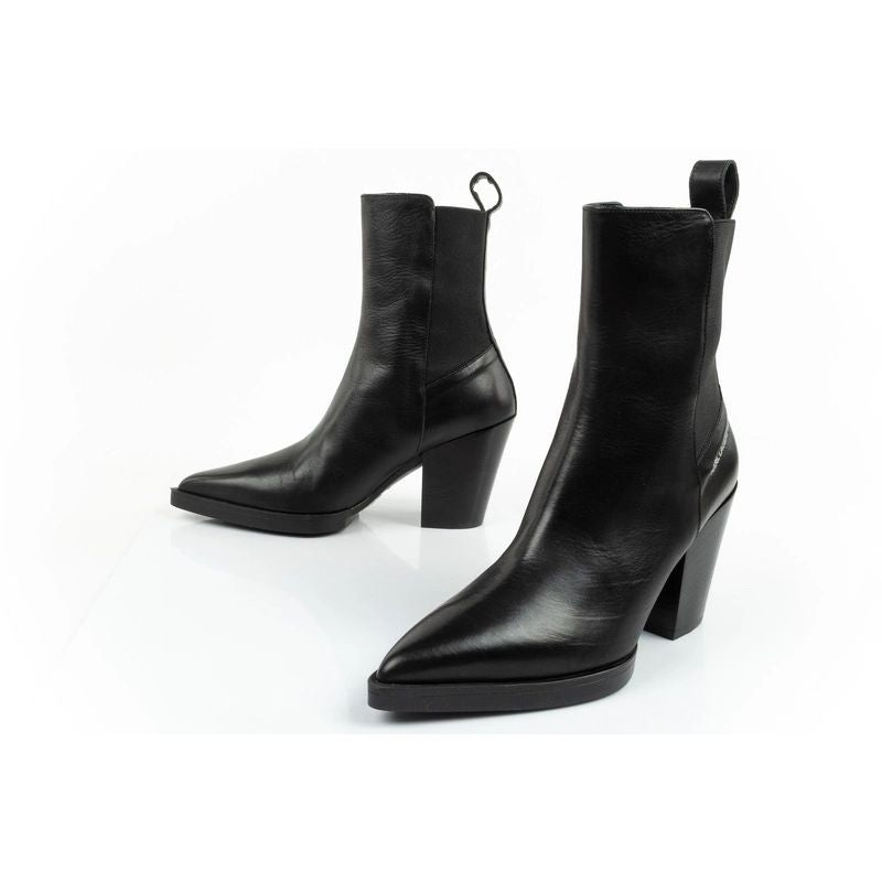 Karl Lagerfeld Cowboy Boots Women's Leather Cowboy Boots Black In preparation Your Sports Performance