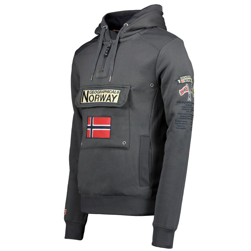 Geographical Norway Gymclass DB 100 M sweatshirt WU4190H-GN-DARKGREY Clothing/Outdoor/Geographical Norway Your Sports Performance