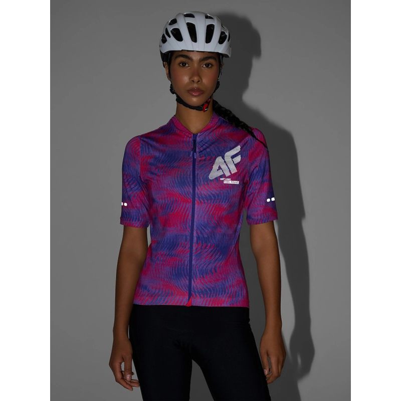 Women's cycling jersey with UPF50+ filter 4F 4FRSS26TFTSF2453-53A