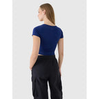 Women's crop top plain t-shirt 4F 4FRSS25TTSHF2695-31S *Kategoria tymczasowa Your Sports Performance