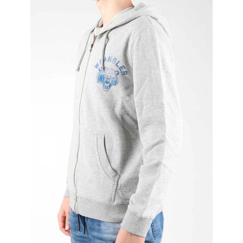 Wrangler Hoodie Zip Sweat W6497JE37 In preparation Your Sports Performance