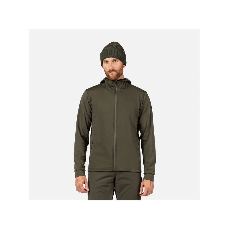 ROSSIGNOL Men's Mid Layer Stretch Hoodie Green