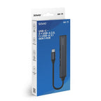 SAVIO HUB USB-A - 3 X USB-A 2.0, 1 X USB-A 3.0, GRAY AK-70 Kable i adaptery/Adaptery, przejściówki Your Sports Performance