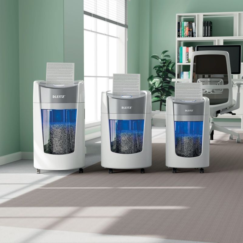 Leitz IQ OptiMax Home Office 225 shredder, 15l, P5, 6 sheets, Automatic Start/Stop, Reverse function, Rotating bin - 33% more shred capacity Urządzenia biurowe/Niszczarki Your Sports Performance