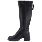 Women's leather ankle boots, black, Vinceza FIO27-67056