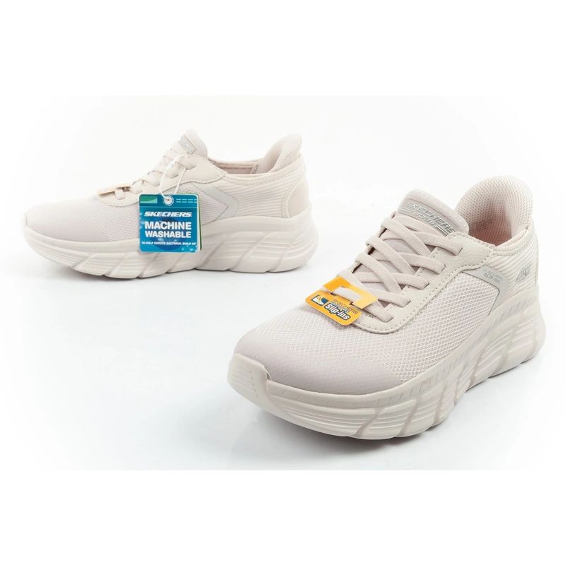 Skechers women's sports shoes Bobs B Flex SLIP-INS ecru comfortable Skechers