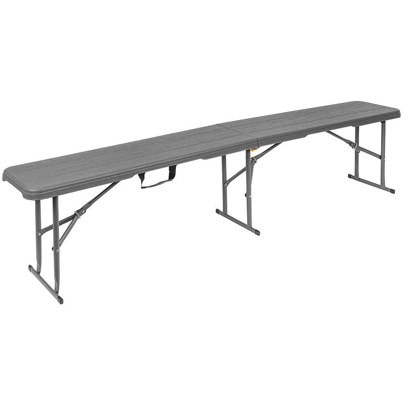 CATERING BANQUET FOLDING BENCH 183x28x43CM WOODLAND BOARD DARK GREY Home and Garden/Garden Your Sports Performance