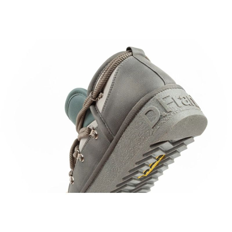 D.Franklin women's winter snow boots, fashionable insulated ankle boots, gray D.Franklin
