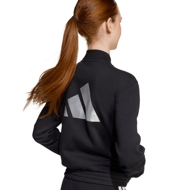adidas Junior Girls Glam Tracksuit Black JL7474 In preparation Adidas