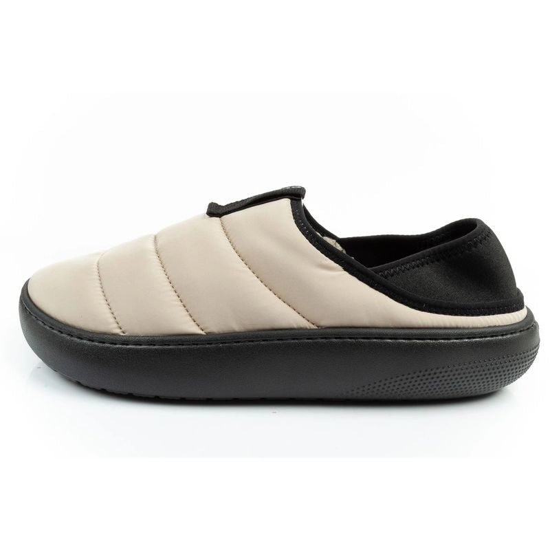Crocs men's shoes slippers Classic Puff Moc slippers beige insulated Crocs