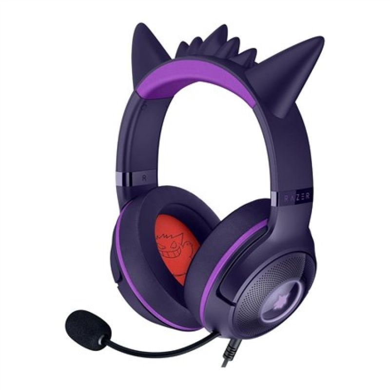 Razer Kraken Kitty V2 Wired Over-Ear Headset Microphone Noise Cancelling Gengar Edition Gaming PC/Słuchawki Your Sports Performance