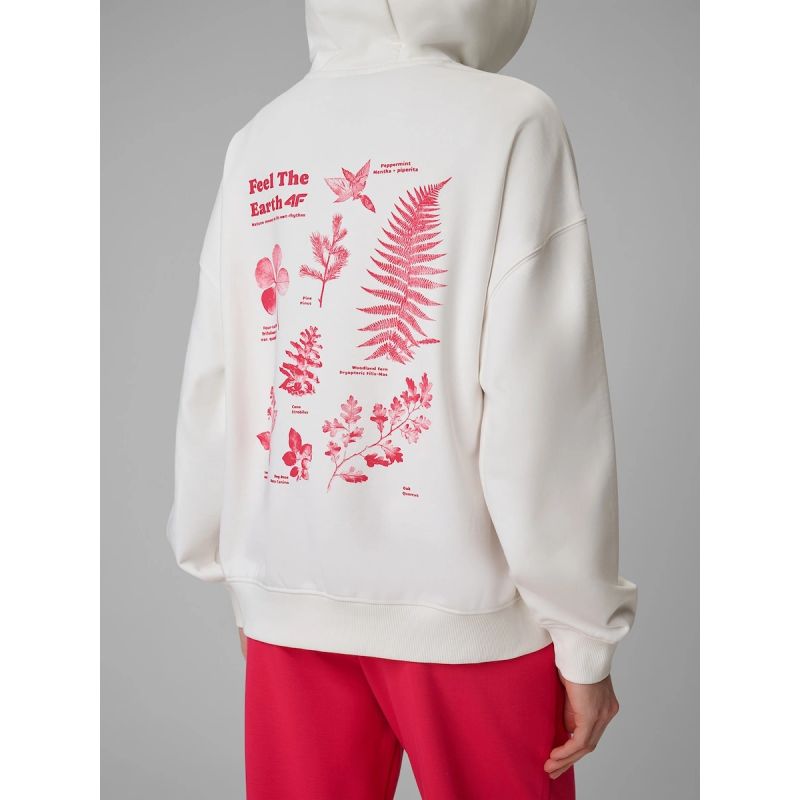 Women's loose sweatshirt with hood 4F 4FRSS26TSWSF2836-11S 4f