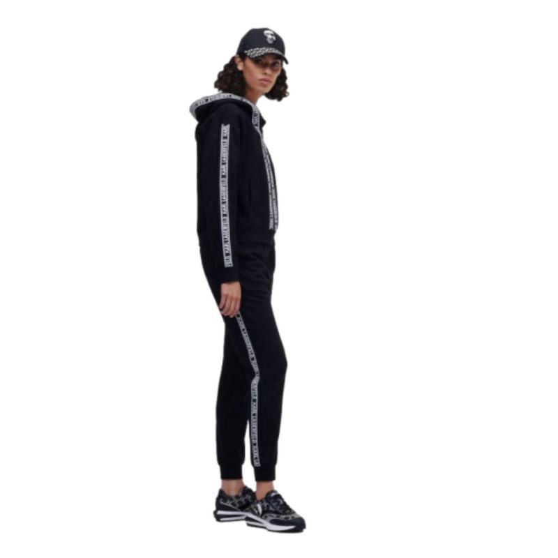 KARL LAGERFELD LOGO SWEATSHIRT BLACK 220W1805 In preparation Your Sports Performance