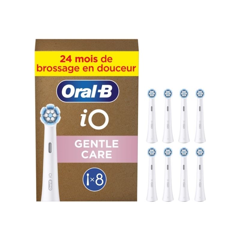 Braun Oral-B iO Brushes Gentle Cleaning Replacement Brushes / Clip-on Brushes 8 pcs. AGD - Akcesoria/Do szczoteczek do zębów - akcesoria Your Sports Performance