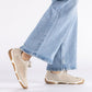 Women's comfortable openwork shoes, beige, Rieker 55960-60 Rieker