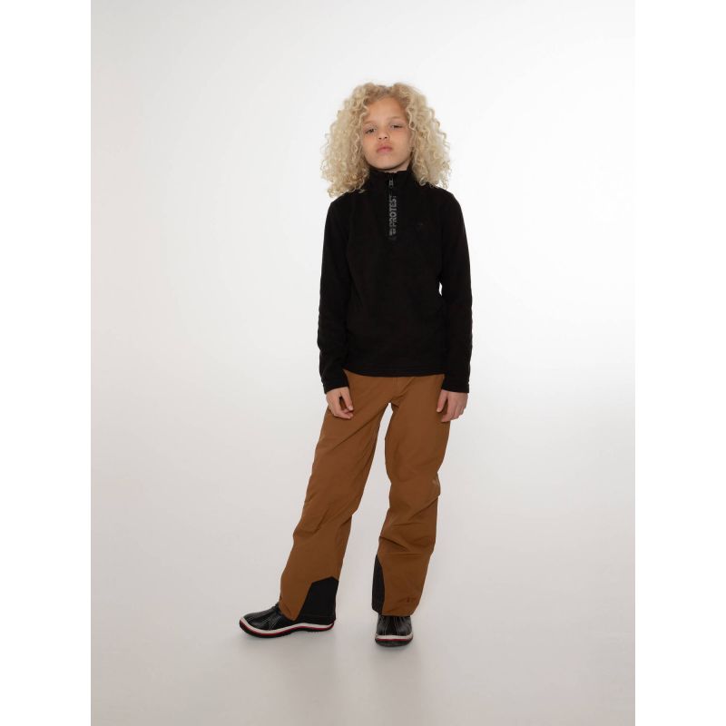 Protest Perfecty Jr. Children's turtleneck sweatshirt, elastic material, black (P3810400/290) In preparation Your Sports Performance