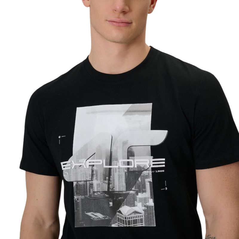 Men's T-shirt 4F M2660 deep black 4FWSS26TTSHM2660 20S