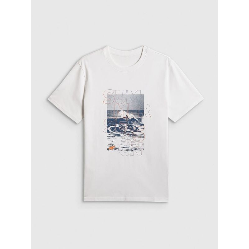 Men's regular printed T-shirt 4F 4FWSS26TTSHM2783-10S 4f