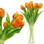BOUQUET OF 7 ORANGE TULIPS 31 CM LIFE-LIKE SPRING DECORATION Home and Garden/Equipment Your Sports Performance