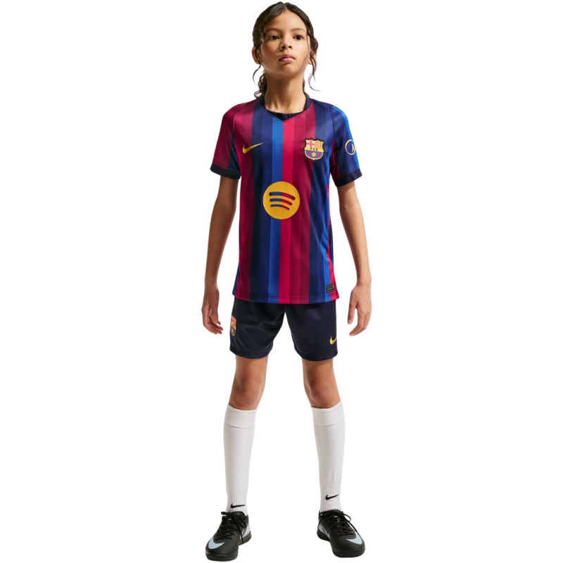Nike FC Barcelona 2026/27 Stadium Home Kids' Jersey Burgundy Blue II1624 683