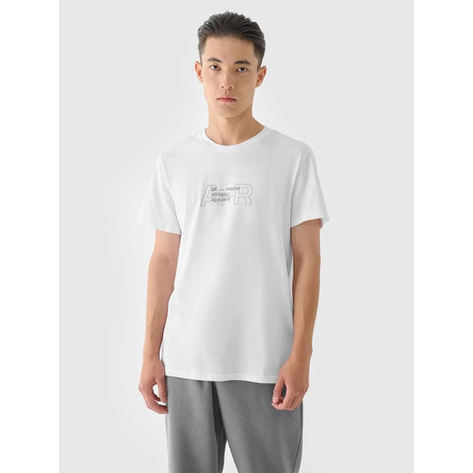 Men's regular printed T-shirt 4F 4FRAW24TTSHM2299-10S *Kategoria tymczasowa Your Sports Performance