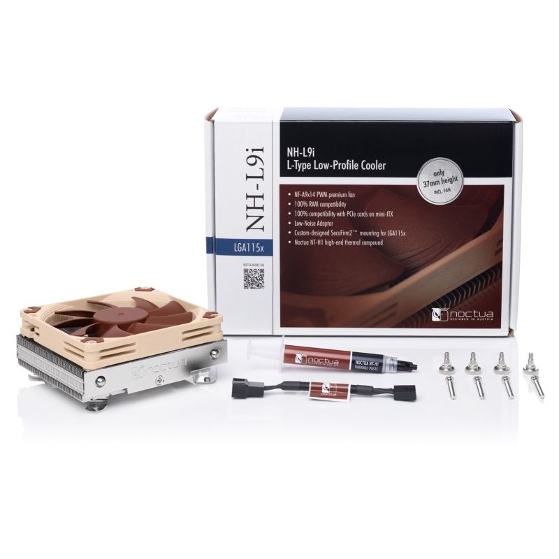 NOCTUA NH-L9i Intel Low Profile 37mm CPU Cooler Chłodzenie/Chłodzenie CPU Your Sports Performance