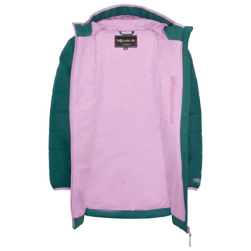 Trollkids Girls’ Stavanger Coat midnight petrol/light violet (219-150)