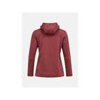 Women's PEAK PERFORMANCE W Trail Polartec Power Grid Zip Hoodie, red