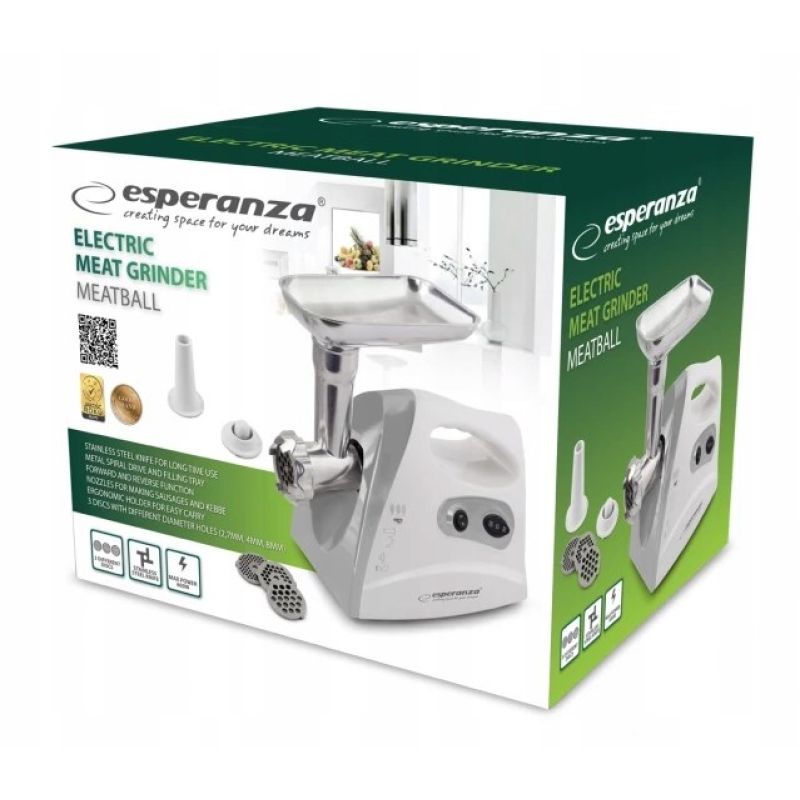 Esperanza EKM012E meat grinder (600W; white) AGD - Produkty/Maszynki do mielenia Your Sports Performance