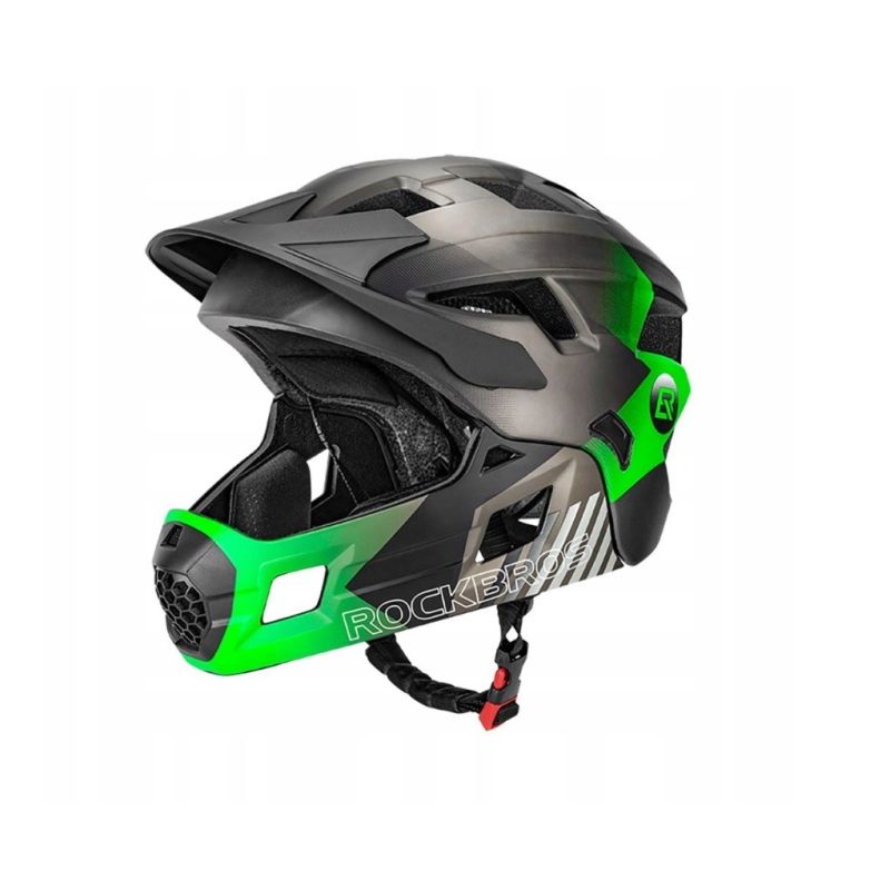 Rockbros Children's Bike Helmet 48-54cm Green Rockbros/Odzież Rowerowa/Kaski Your Sports Performance