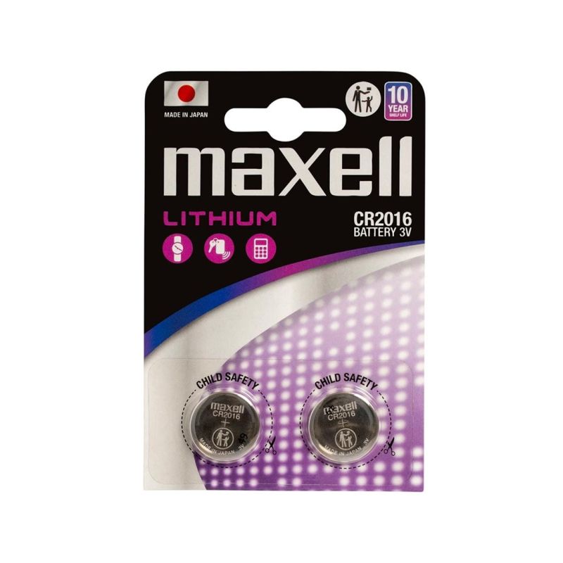 MAXELL Lithium battery LITHIUM CR2016 2 pcs. 3V Baterie, akumulatorki i ładowarki/Baterie Your Sports Performance