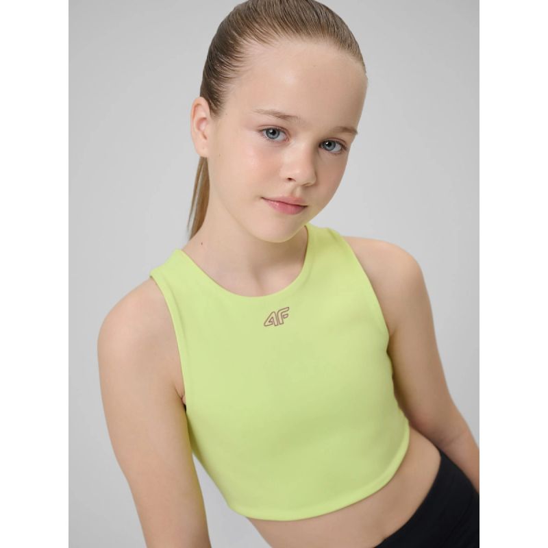 Girls' sports bra 4F 4FJRSS26USBAF285-45S