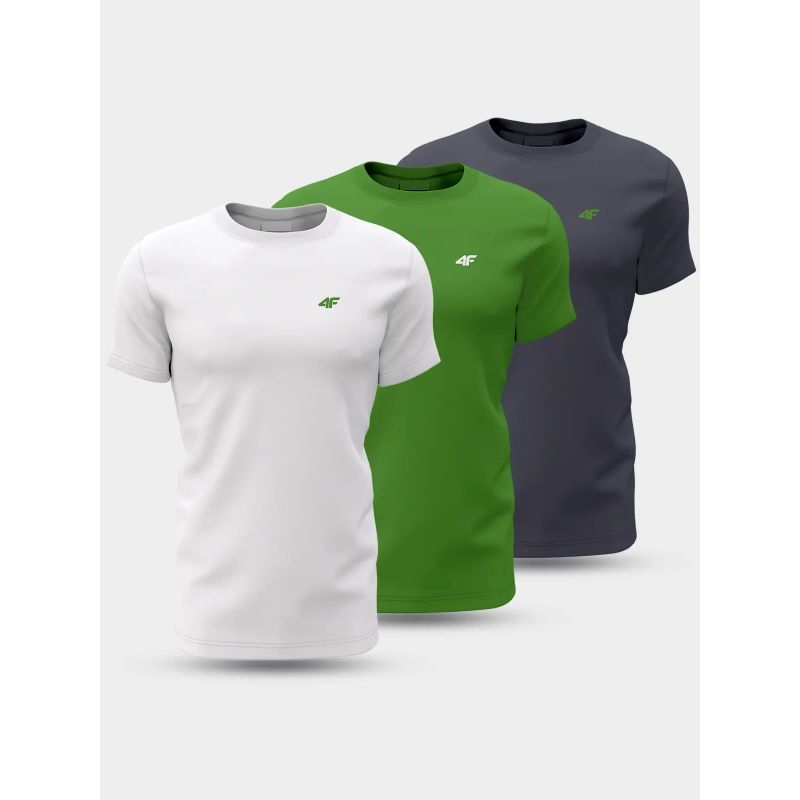 T-shirt 4F M 4FWSS24TTSHM1895-90S 3 pack Clothing/Lifestyle/T-shirts 4F