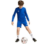 adidas Entrada 26 Long Sleeve Jersey Kids' Shirt, Blue, KF5886