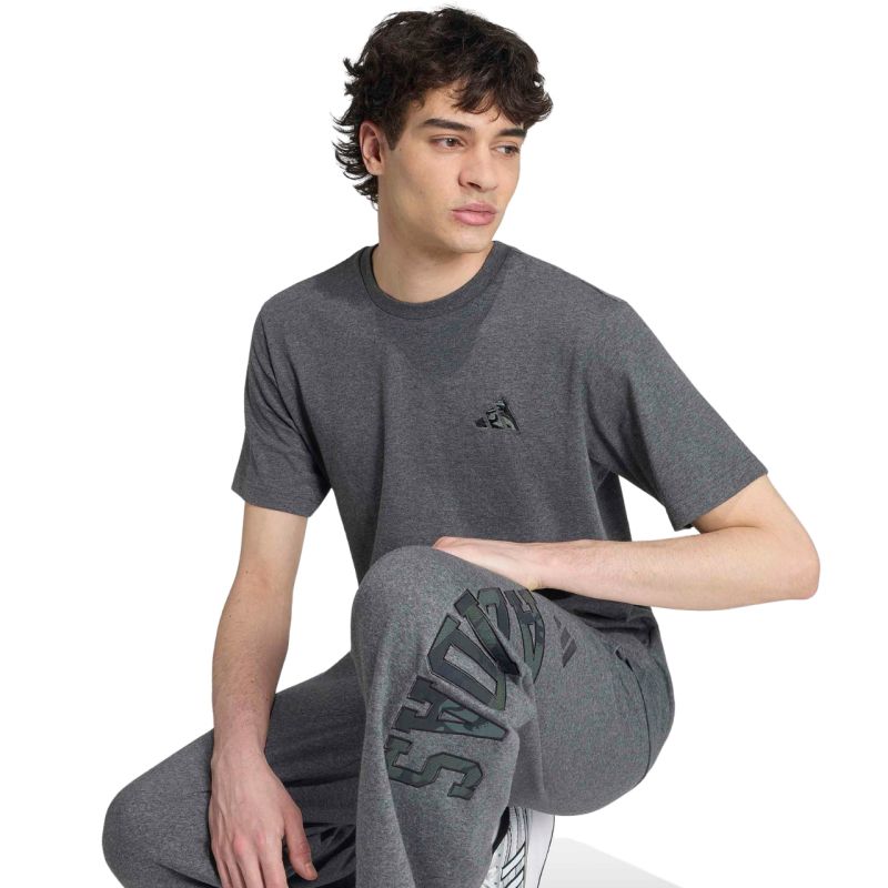 Men's adidas Camo Embroidered Small Logo Graphic T-shirt gray KC7159
