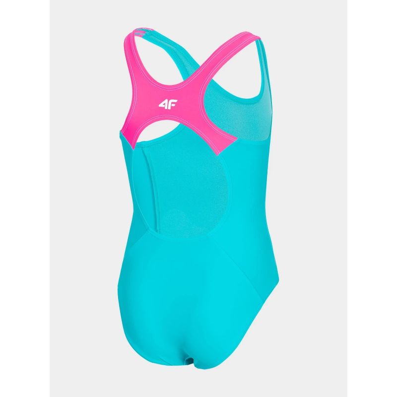 Girls' one-piece swimsuit 4F Junior *Kategoria tymczasowa Your Sports Performance