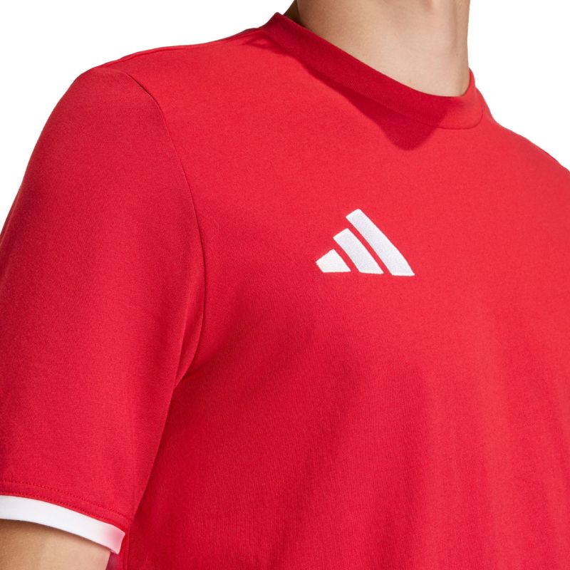 Men's adidas Entrada 26 Tee red JZ6676 In preparation Your Sports Performance