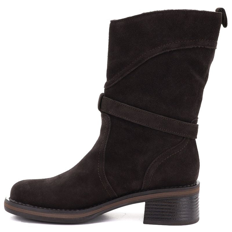 Chocolate Big Star Women's Leather Ankle Boots UU274609