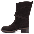 Chocolate Big Star Women's Leather Ankle Boots UU274609
