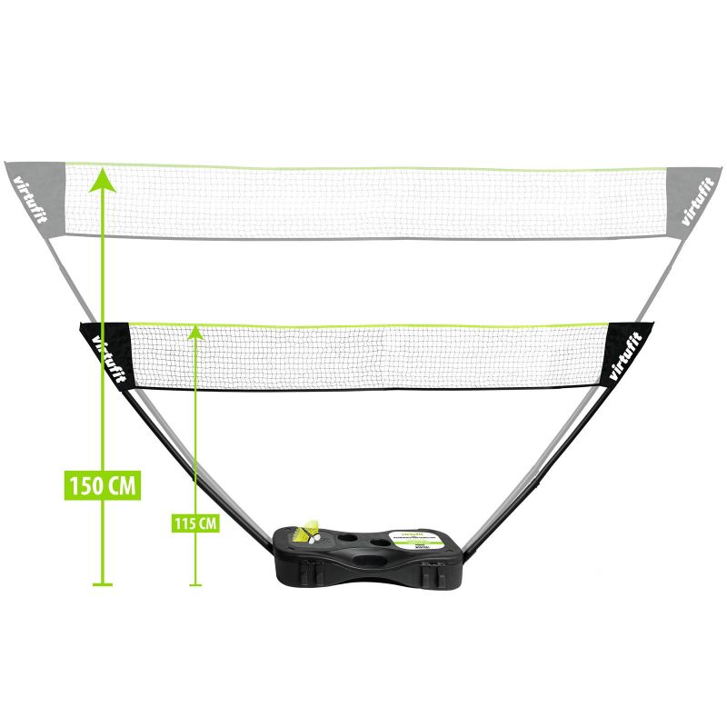 VIRTUFIT 2-IN-1 PORTABLE BADMINTON AND TENNIS SET - INCLUDES CASE AND RACKETS In preparation Your Sports Performance