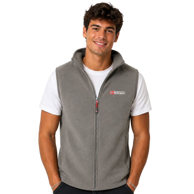 Men’s Fleece Jacket Geographical Norway VUG DARK GREY DB MEN 233 (WZ4424H/GN-DARK GREY)