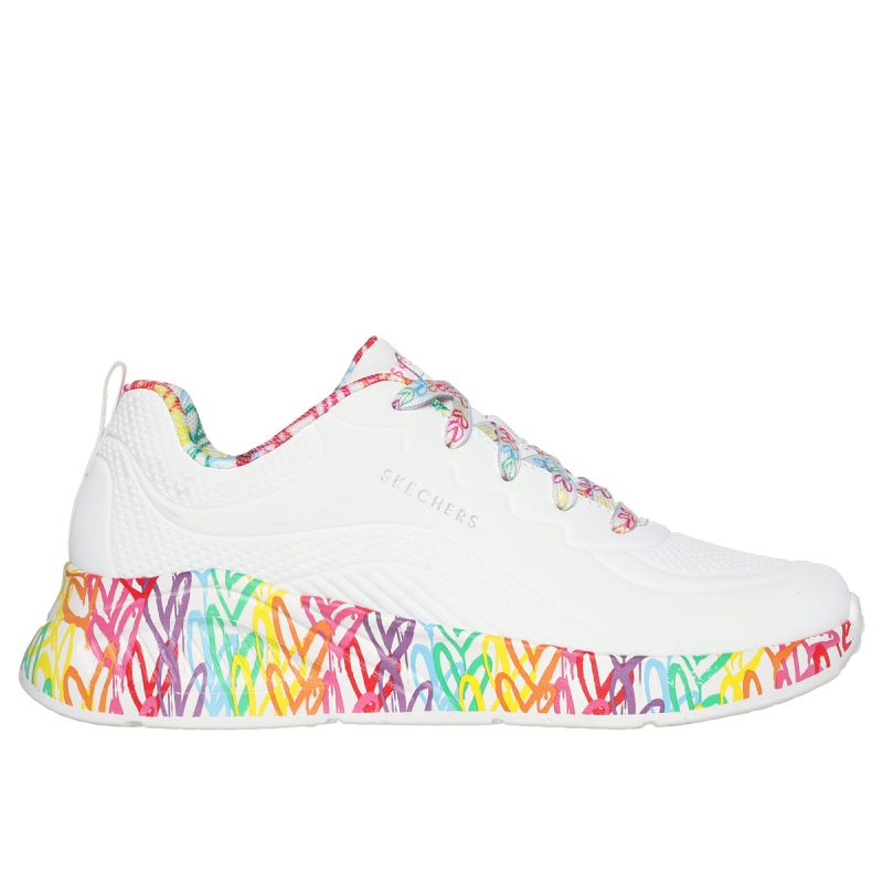 Skechers Women's UNA LITE EXUBERANT HEARTS Sneakers 177976 WMLT