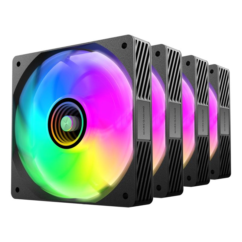 TACENS MARS MF-SI4KIT FANS 120 ARGB x4 BK - fans + hub + remote control (TACMARS-MFSI4KIT) Chłodzenie/Chłodzenie - wentylatory Your Sports Performance